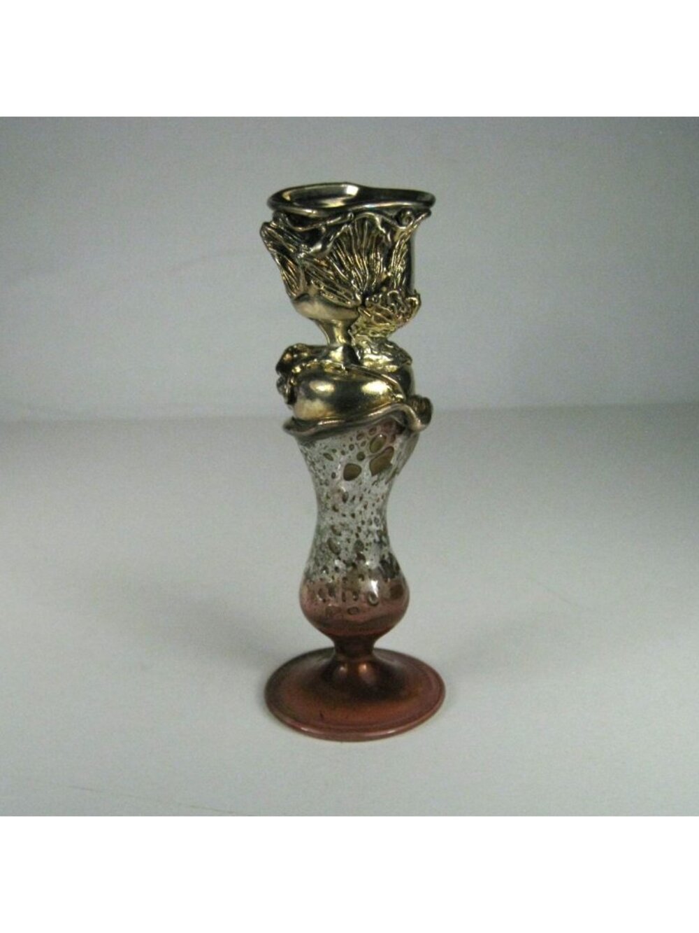 King Solomon Candle Holder 925 Sterling Silver Glass Handmade Israel